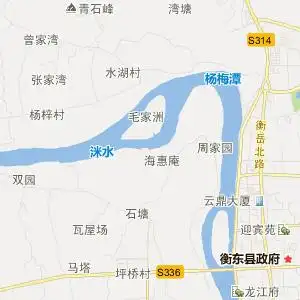 衡阳市衡东县地图