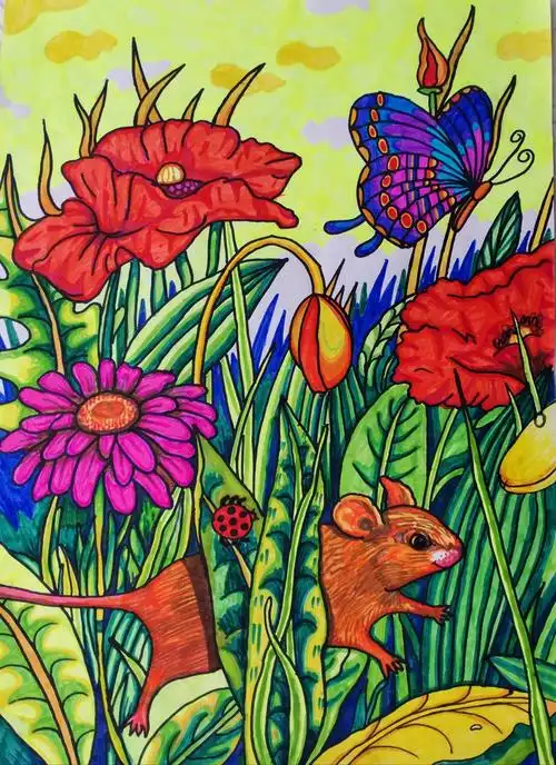 名师堂学校美术班绘画比赛开奖啦!