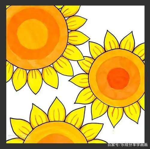 儿童画教程|暖色之美与手工之趣《花丛里来了一群神秘客人》