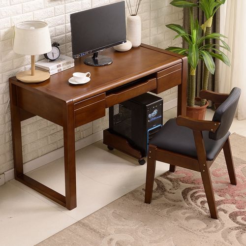 一折写字台 家用 实木 书桌台式
