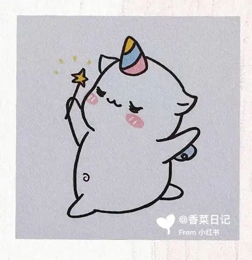 今日简笔画之鼠星星