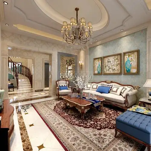 贵阳碧桂园240平米双拼别墅,欧式风格装修设计案例参考!