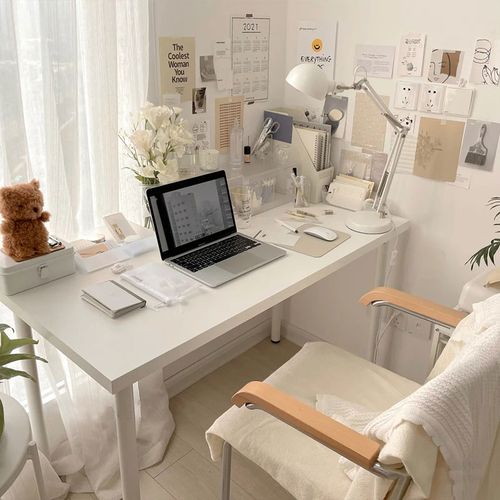 桌子ins书桌网红简约电脑桌化妆小桌简易学习电脑桌