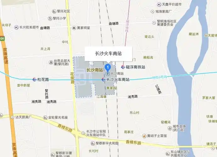 长沙高铁站地图