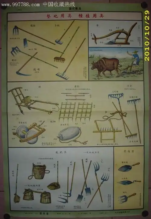 旧式农具1(50年代2开)