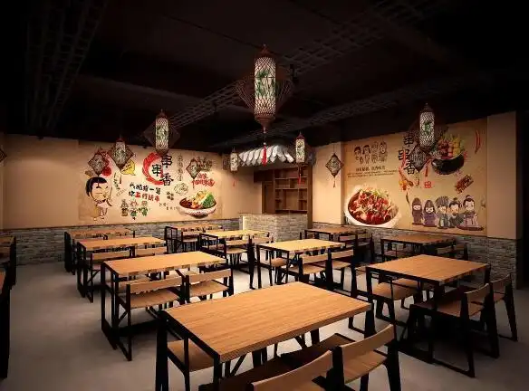 串串香店装修设计附装修效果图