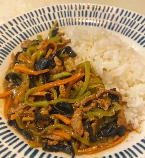 小朋友吃的鱼香肉丝盖饭附教程