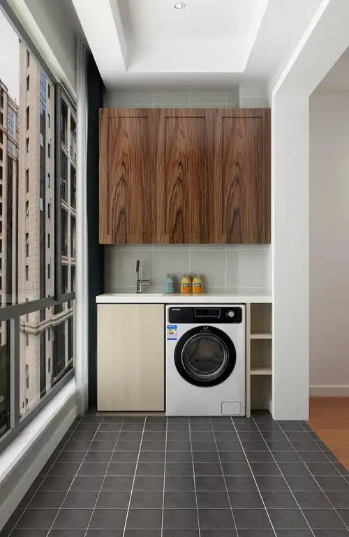 标签大全阳台洗衣池效果图