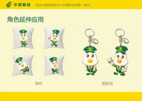 纪念中国邮政开办120周年吉祥物"邮贝"