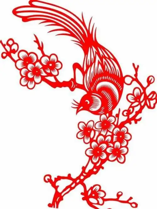 素材源于网络,供学习使用,侵删喜庆婚礼用剪贴"喜鹊登枝头"来装饰新房