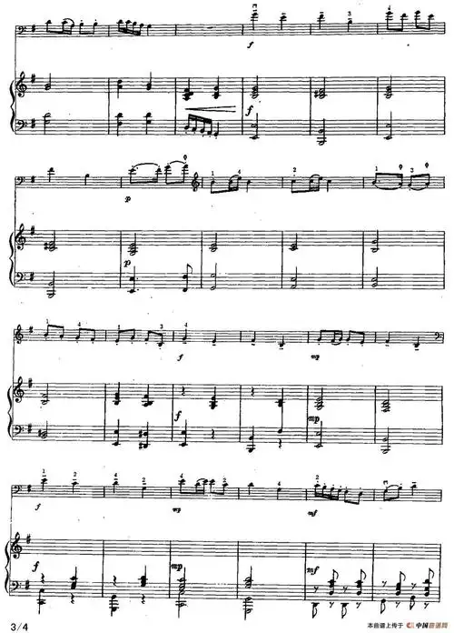 幽默曲(大提琴 钢琴伴奏)