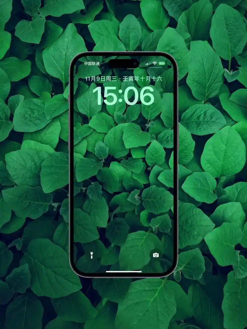 绿色环保养眼缓解眼部疲劳壁纸手机屏保   对了一天电脑,打开手机时候