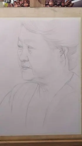 慈祥的母亲|纯艺术|素描|只露尻尾 - 原创作品 - 站酷 (zcool)