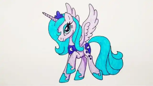 简笔画:小马宝莉——月亮公主