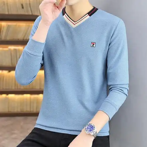 秋衣男士可外长袖上衣单件打底男土薄款保暖内衣保暖上装