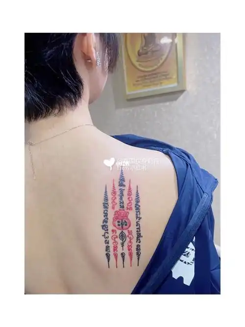 喜欢这种泰国纹身颜色搭配非常赞