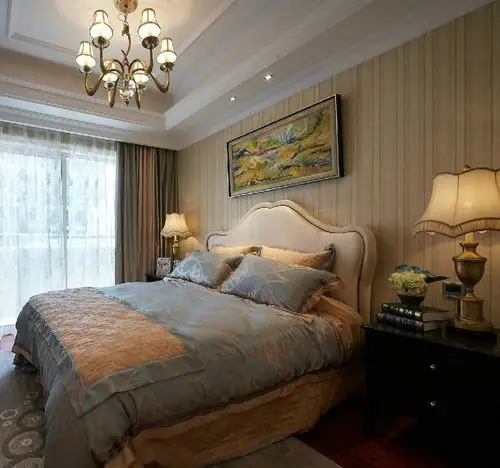 125㎡美式经典三居装修案例_效果图_土巴兔装修网