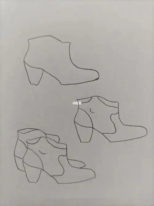简笔画366鞋子