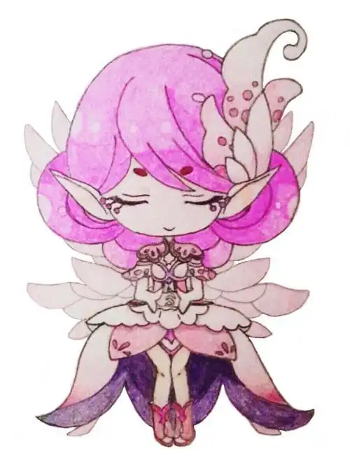 q版简笔画简单可爱小花仙