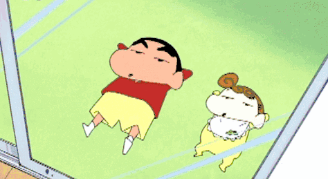 动漫gif小新gif小葵gif滚来滚去gif蜡笔小新gif可爱gif