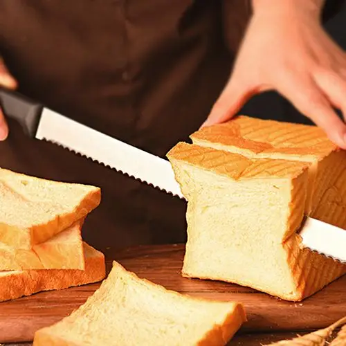 三能关东刀 蛋糕刀 面包切 刀 吐司刀关东光作不锈钢锯齿刀工具