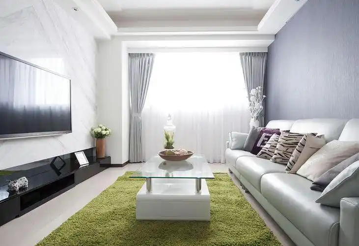 现代简约三居室客厅背景墙装修效果图大全