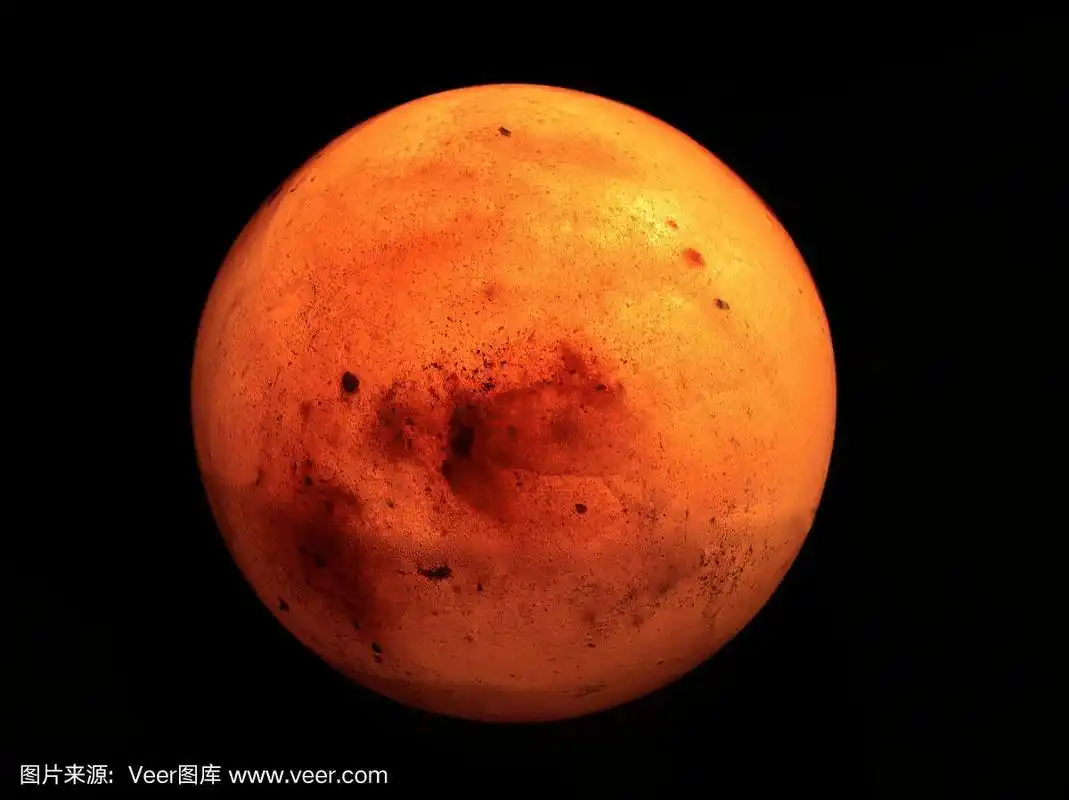火星,代表,红色,球体,天文学