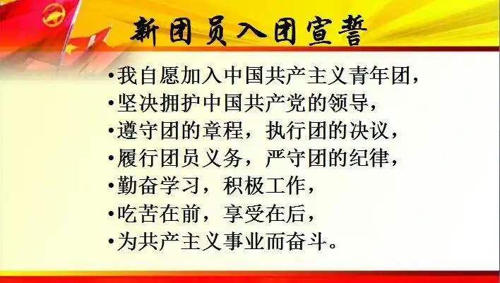 中国共青团誓词