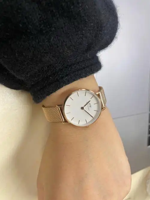 dw玫瑰金手表