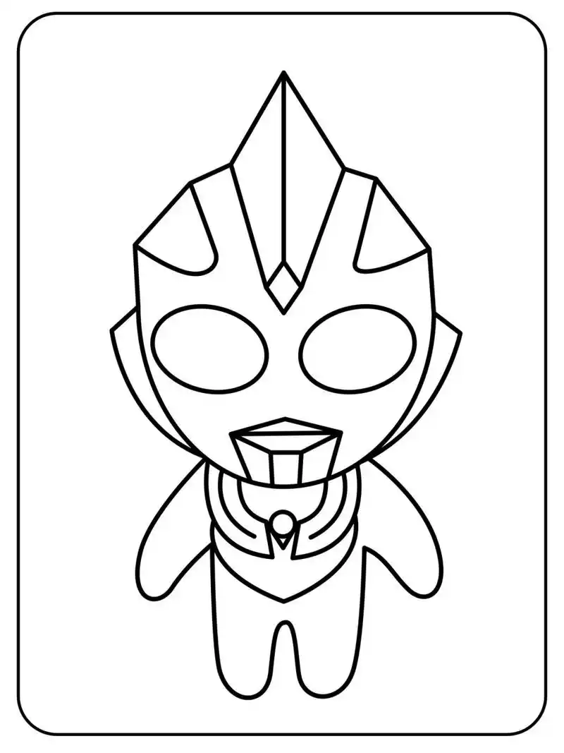 97卡通奥特曼涂色简笔画素材 | 全册120张75 96用涂色的方式