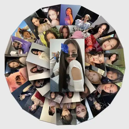 53张jennie金智妮涂鸦贴纸明星blackpink贴纸diy手机壳行李箱贴纸