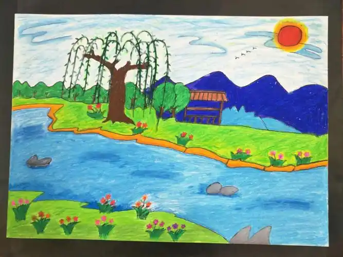 我和春天有个约"绘"——大化县幼儿园保育组绘画技能展示活动