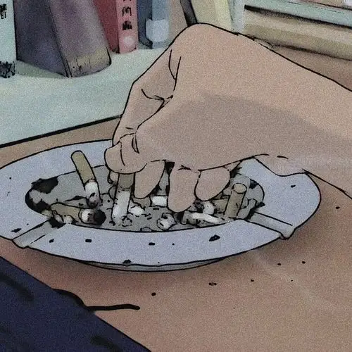 烟 动漫男生头像