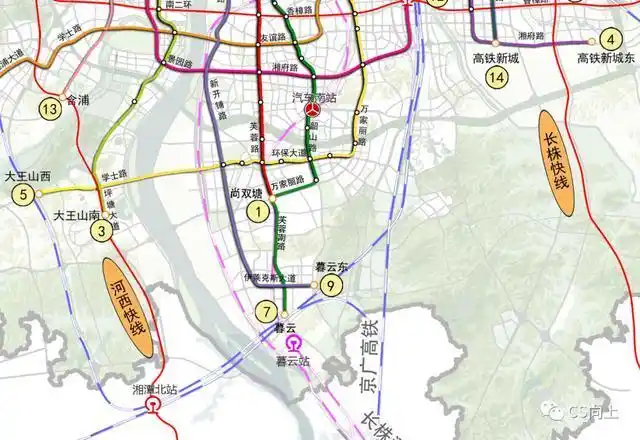 长沙地铁7号线环评公示!未来还将南延衔接株洲