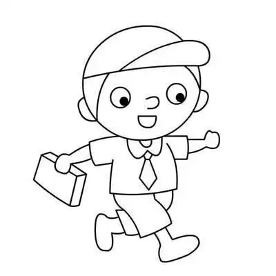 儿童简笔画小孩