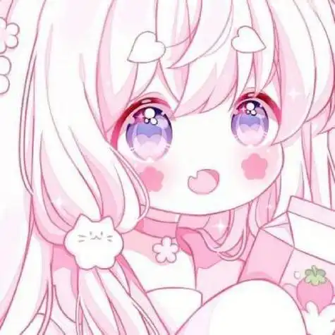 可爱头像超话#动漫头像#女生头像|粉色系|软妹|图源网络|侵删|抱图瓶