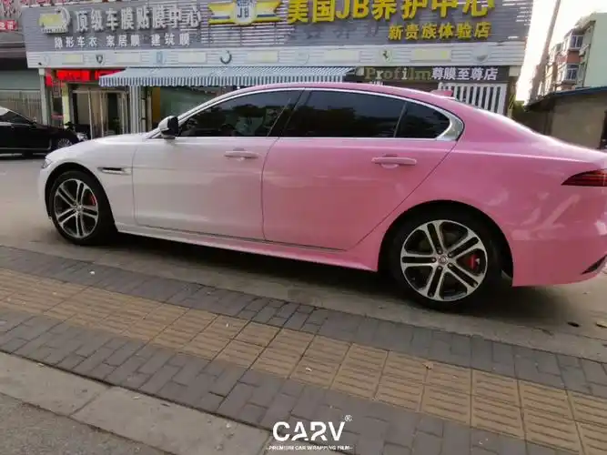 捷豹xel 定制白渐变粉彩绘-搜狐大视野-搜狐新闻