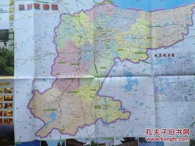 湖州吴兴区交通旅游图2013年吴兴地图吴兴区地图湖州地图