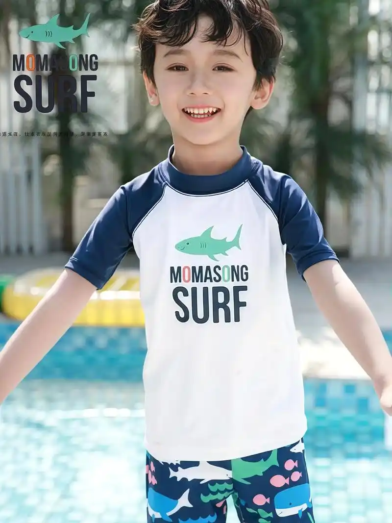 儿童泳衣#男童泳衣#游泳#玩水#泳衣@抖加🔥上热门🔥d