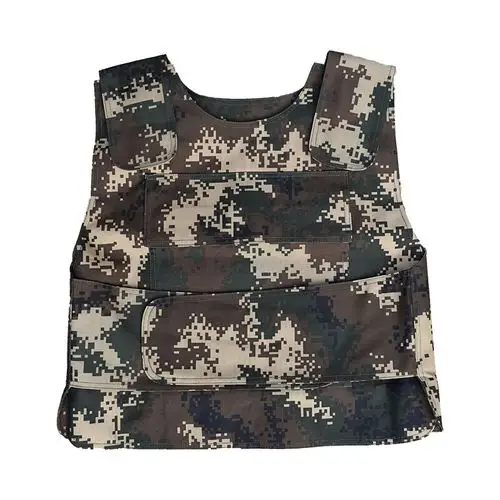 战术防刺背心防弹板避弹衣防爆服防暴安保防护器材 黑色三级防弹衣