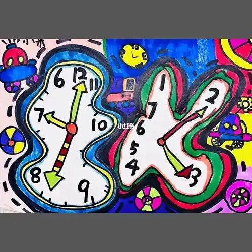 少儿美术达利的时钟记忆的永恒