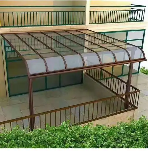 铝合金伸缩雨棚遮阳棚户外 阳台庭院车棚推拉篷遮雨棚阳光板