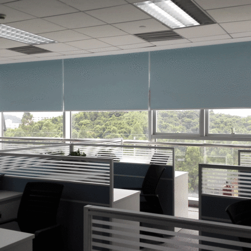 防尘隔热卷帘 手拉遮光卷帘 电动窗帘厂家 办公室窗帘厂家批发