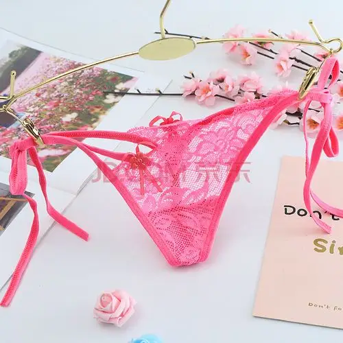 蕾丝内裤女性感诱惑美女性感内裤透明丁字裤女士情绪内裤蕾丝透明性感