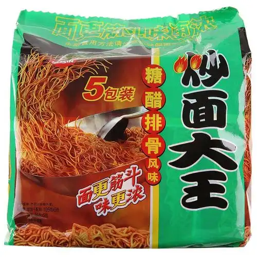 日清方便面炒面大王糖醋排骨方便面105g5袋
