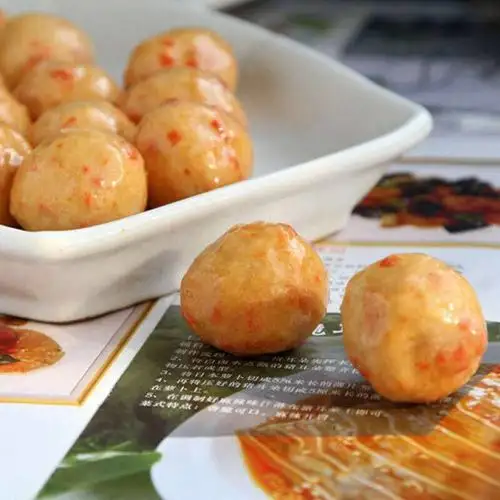 文畅香辣鱼果25kg110个油炸冷冻鱼丸火锅串串鱼丸