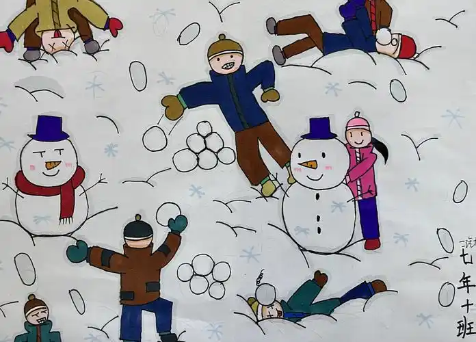 汽开区九中【冰雪情红旗梦】学校冰雪节主题活动——原创作品展