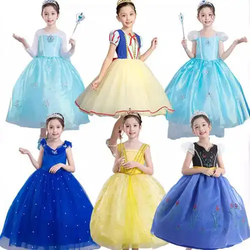 儿童裙子夏季新款白雪公主裙万圣节演出服女童连衣裙童装一件代发