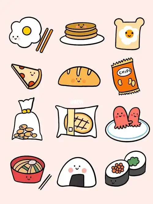 简笔画美食