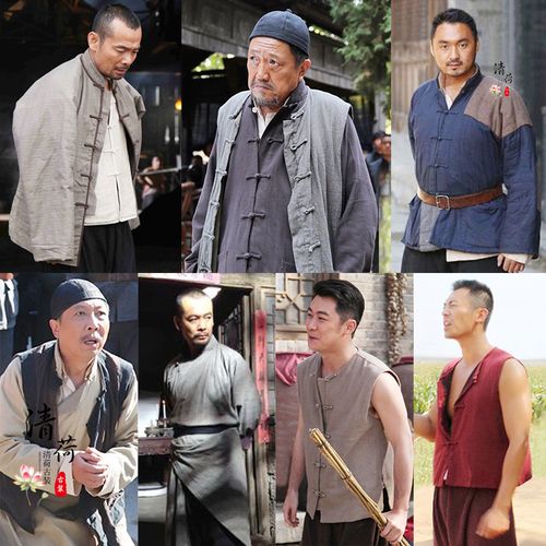 影视古装红高粱朱亚文余占鳌同款男士棉麻民国老百姓群演土匪演服